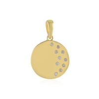 I2 (I) Diamond Silver Pendant