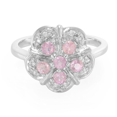 Ceylon Pink Sapphire Silver Ring