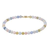 Fancy Beryl Silver Necklace