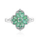Zambian Emerald Silver Ring
