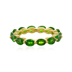 Russian Diopside Silver Ring