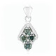 Fancy Diamond Silver Pendant