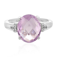 Rose de France Amethyst Silver Ring