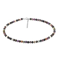 Fancy Tourmaline Silver Necklace