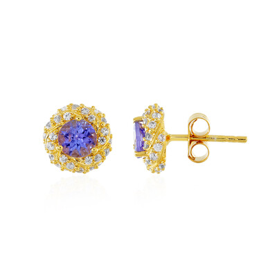 Tanzanite Silver Earrings