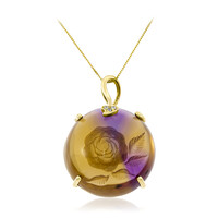 14K Ametrine Gold Necklace