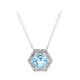 Sky Blue Topaz Silver Necklace