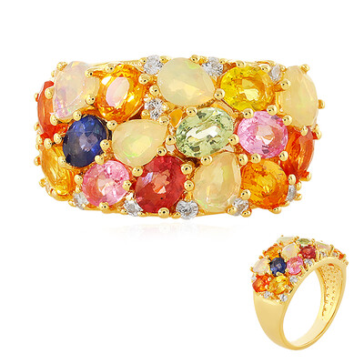 Fancy Sapphire Silver Ring