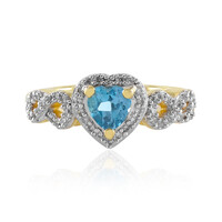 Swiss Blue Topaz Silver Ring