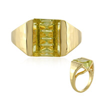 Lemon Quartz Silver Ring