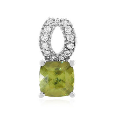 Sphene Silver Pendant