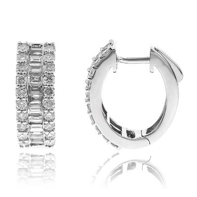 14K SI2 Diamond Gold Earrings (CIRARI)