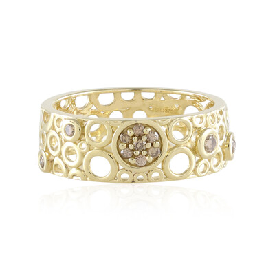 9K I2 Champagne Diamond Gold Ring (Ornaments by de Melo)
