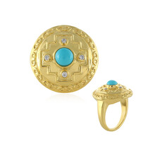 Sleeping Beauty Turquoise Silver Ring