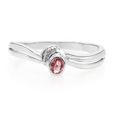 Padparadscha Sapphire Silver Ring