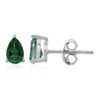 Butterfly Green Topaz Silver Earrings