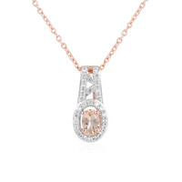 Morganite Silver Necklace