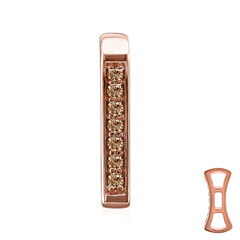 9K SI1 Argyle Rose De France Diamond Gold Pendant