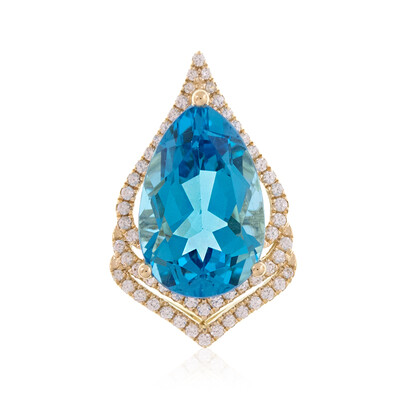 9K Marambaia Topaz Gold Pendant (de Melo)