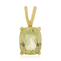Lemon Quartz Silver Pendant