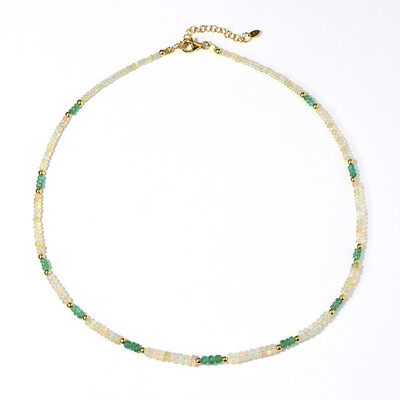 Welo Opal Silver Necklace