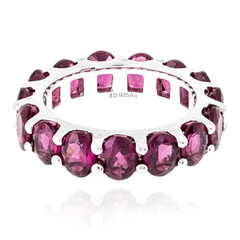 Rhodolite Silver Ring