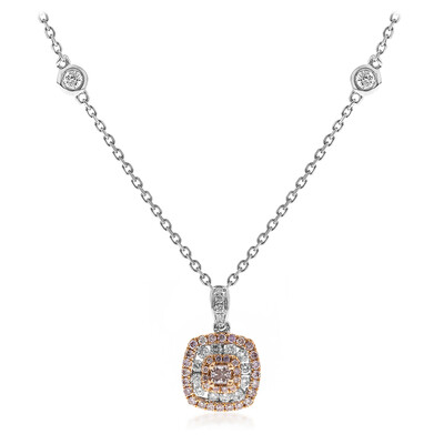 14K I1 Pink Diamond Gold Necklace (CIRARI)