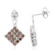 Fancy Diamond Silver Earrings