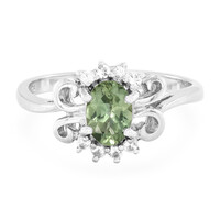 Russian Apatite Silver Ring