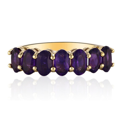Zambian Amethyst Silver Ring