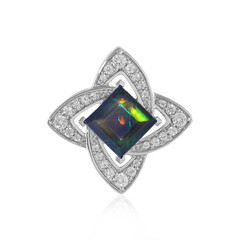 Mezezo Opal Silver Pendant (Adela Silber)