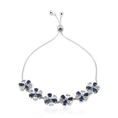 Iolite Silver Bracelet
