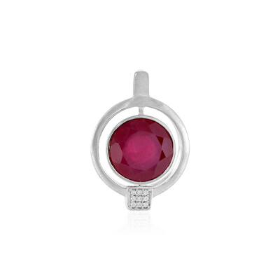 Madagascar Ruby Silver Pendant (MONOSONO COLLECTION)
