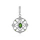 Russian Diopside Silver Pendant
