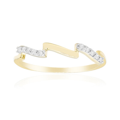 9K SI1 (G) Diamond Gold Ring (Annette)