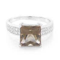 Smoky Quartz Silver Ring