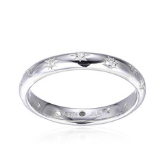White Topaz Silver Ring