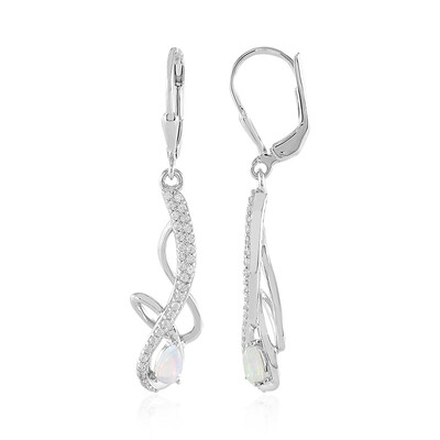 Welo Opal Silver Earrings (MONOSONO COLLECTION)