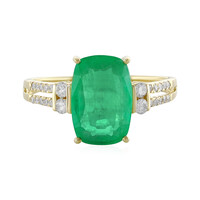 18K Ethiopian Emerald Gold Ring (AMAYANI)