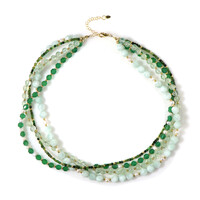 Blue Angelite Silver Necklace (Riya)