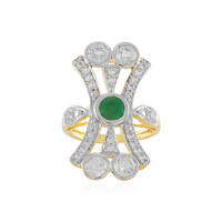 Brazilian Emerald Silver Ring