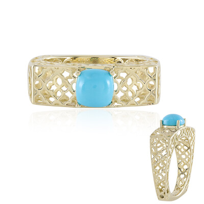 9K Sleeping Beauty Turquoise Gold Ring (Ornaments by de Melo)