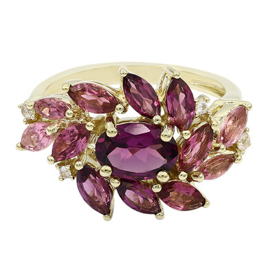 9K Rhodolite Gold Ring