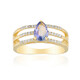 Unheated Tanzanite Silver Ring