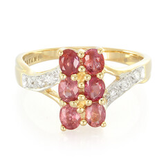 18K Unheated Padparadscha Sapphire Gold Ring (AMAYANI)