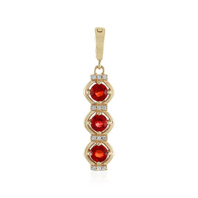 9K Tanzanian Ruby Gold Pendant