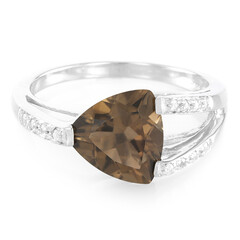 Smoky Quartz Silver Ring