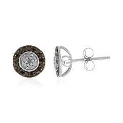 I4 (J) Diamond Silver Earrings
