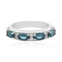 Teal Kyanite Silver Ring