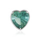 Green Fluorite Silver Pendant